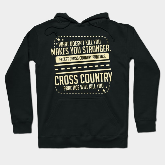 CROSS COUNTRY GIFT: Cross Country Practice Hoodie by woormle